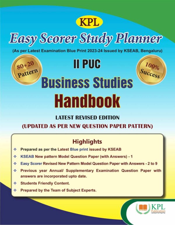 KPL Publication II 2nd PUC - Business Studies